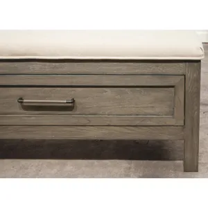 Vogue Upholstered Bench Storage Footboard - King/California King