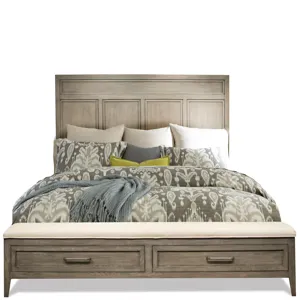 Vogue Upholstered Bench Storage Footboard - Queen