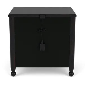 Calhounebony Two Drawer Nightstand