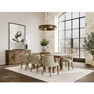Cascade Casual Mink Rectangle Dining Table-Base