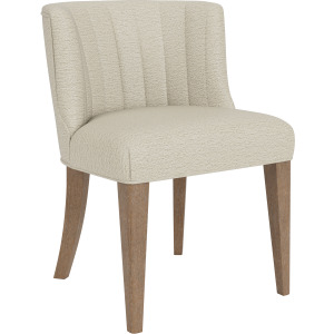 Cascade Casual Mink Upholstered Curve Back Side Chair