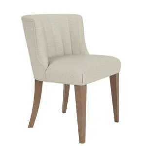 Cascade Casual Mink Upholstered Curve Back Side Chair
