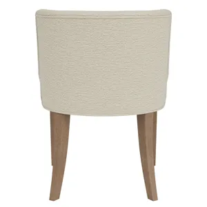 Cascade Casual Mink Upholstered Curve Back Side Chair
