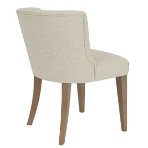 Cascade Casual Mink Upholstered Curve Back Side Chair