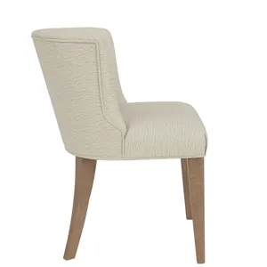 Cascade Casual Mink Upholstered Curve Back Side Chair