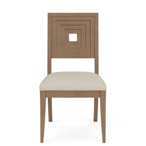 Cascade Casual Mink Upholstered Wood Back Side Chair