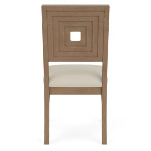 Cascade Casual Mink Upholstered Wood Back Side Chair