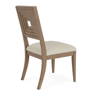 Cascade Casual Mink Upholstered Wood Back Side Chair