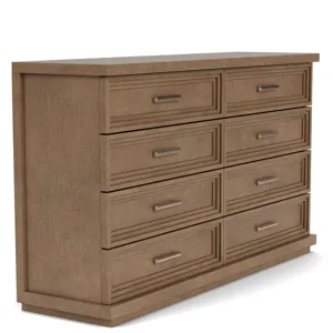 Cascade Casual Mink 8 Drawer Dresser