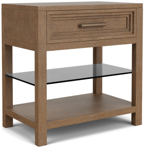 Cascade Casual Mink 1 Drawer Nightstand