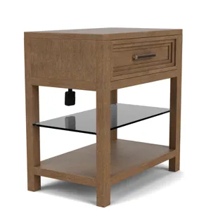 Cascade Casual Mink 1 Drawer Nightstand