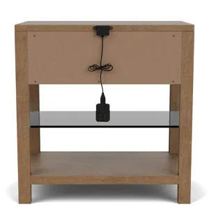 Cascade Casual Mink 1 Drawer Nightstand
