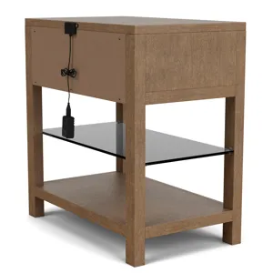 Cascade Casual Mink 1 Drawer Nightstand
