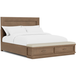 Cascade Casual Mink Panel Footboard - King