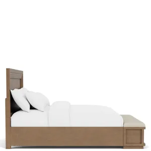 Cascade Casual Mink Panel Footboard - King