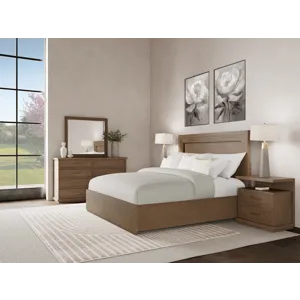 Cascade Casual Mink Panel Bed Rails - Queen/King