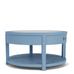 Rosalie Round Cocktail Table - Blue