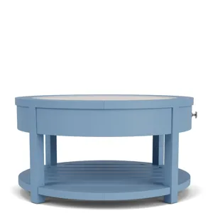 Rosalie Round Cocktail Table - Blue