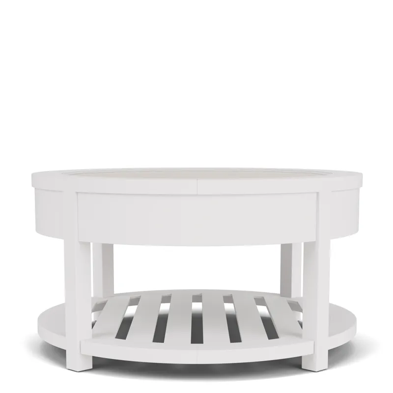 Rosalie Round Cocktail Table White
