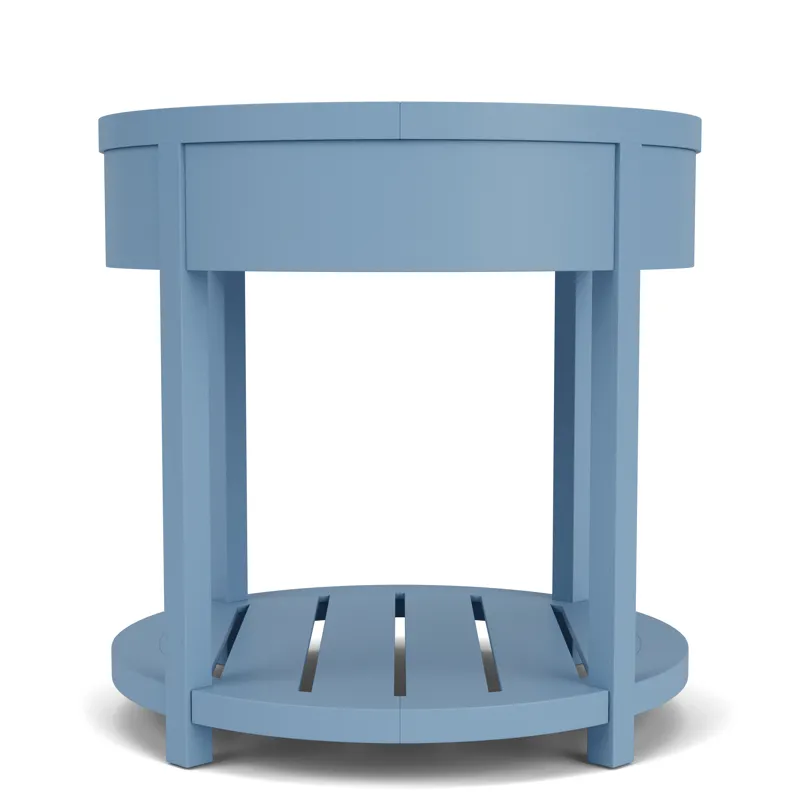 Rosalie Round End Table Blue