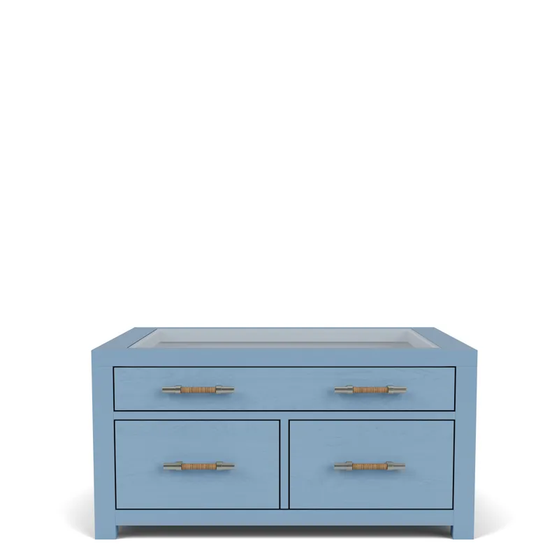 Rosalie Collectors Cocktail Table Blue