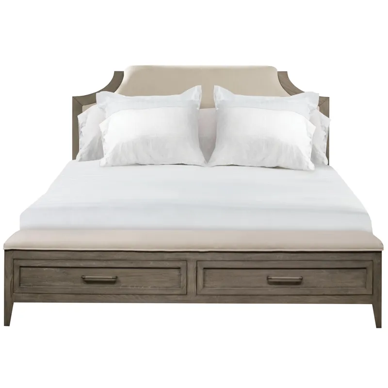 Vogue Upholstered Bench Storage Footboard - King/California King