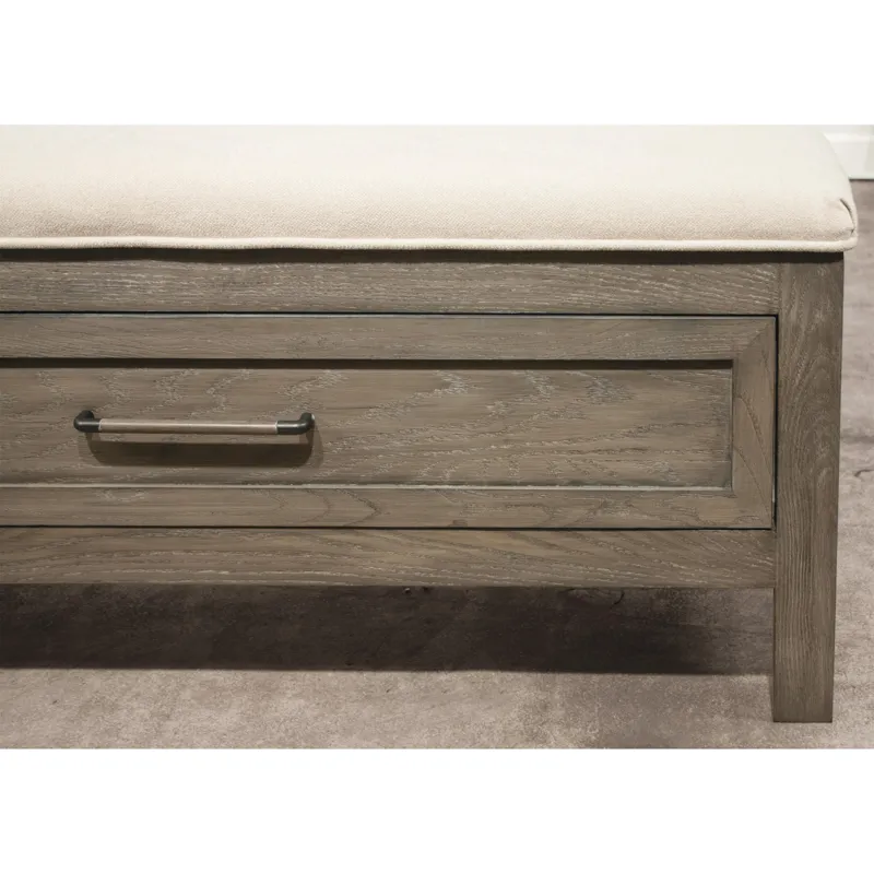 Vogue Upholstered Bench Storage Footboard - King/California King