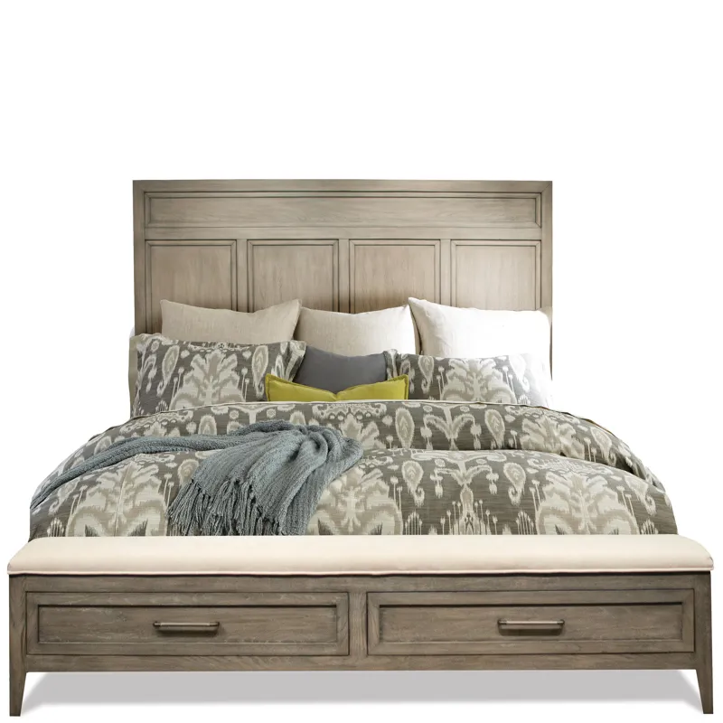 Vogue Upholstered Bench Storage Footboard - Queen