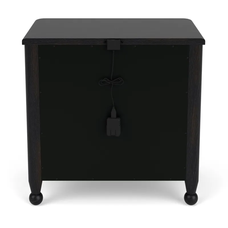 Calhounebony Two Drawer Nightstand