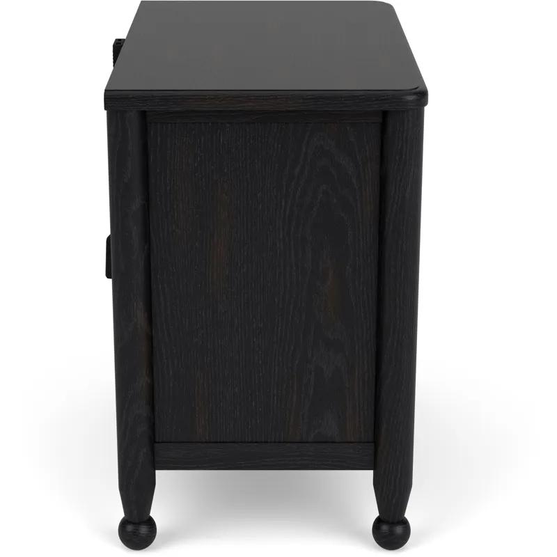 Calhounebony Two Drawer Nightstand