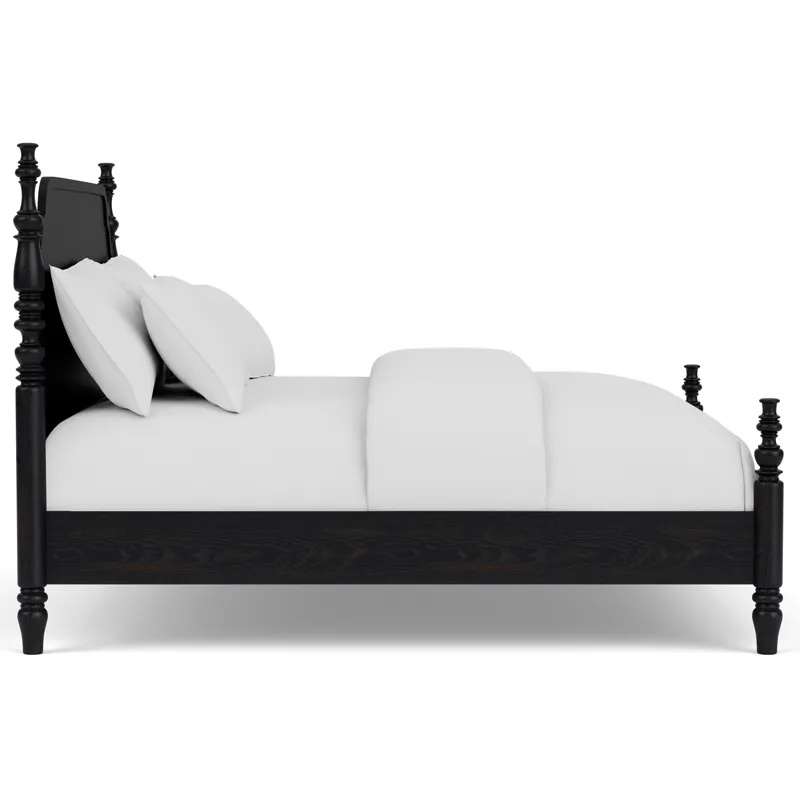Calhounebony Low Poster Headboard - King