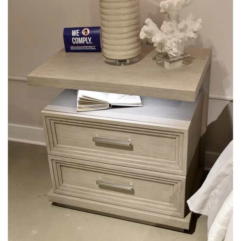 Cascade 2-Drawer Nightstand