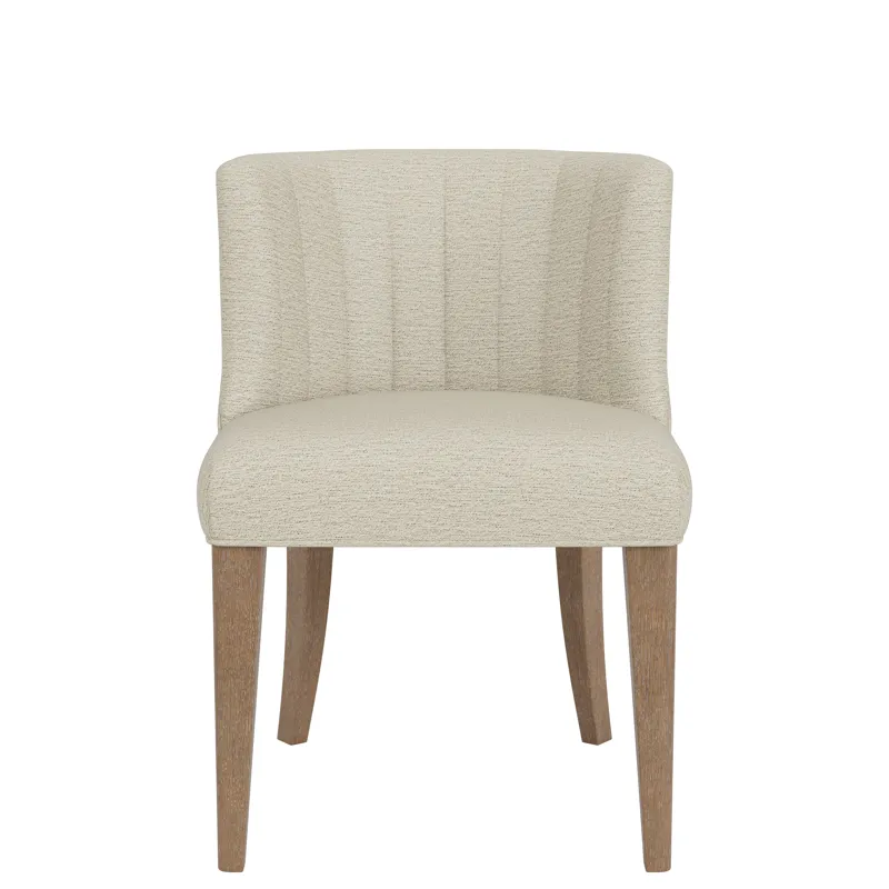 Cascade Casual Mink Upholstered Curve Back Side Chair