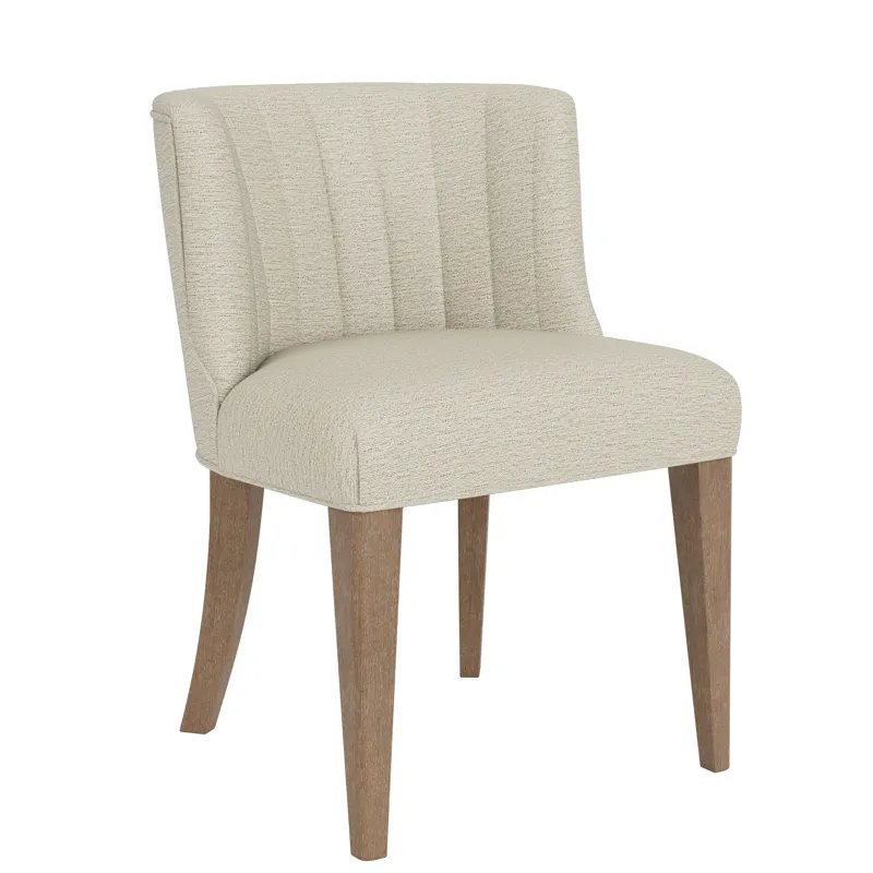 Cascade Casual Mink Upholstered Curve Back Side Chair