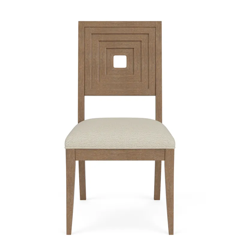 Cascade Casual Mink Upholstered Wood Back Side Chair