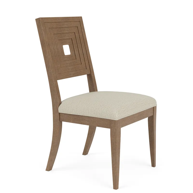 Cascade Casual Mink Upholstered Wood Back Side Chair