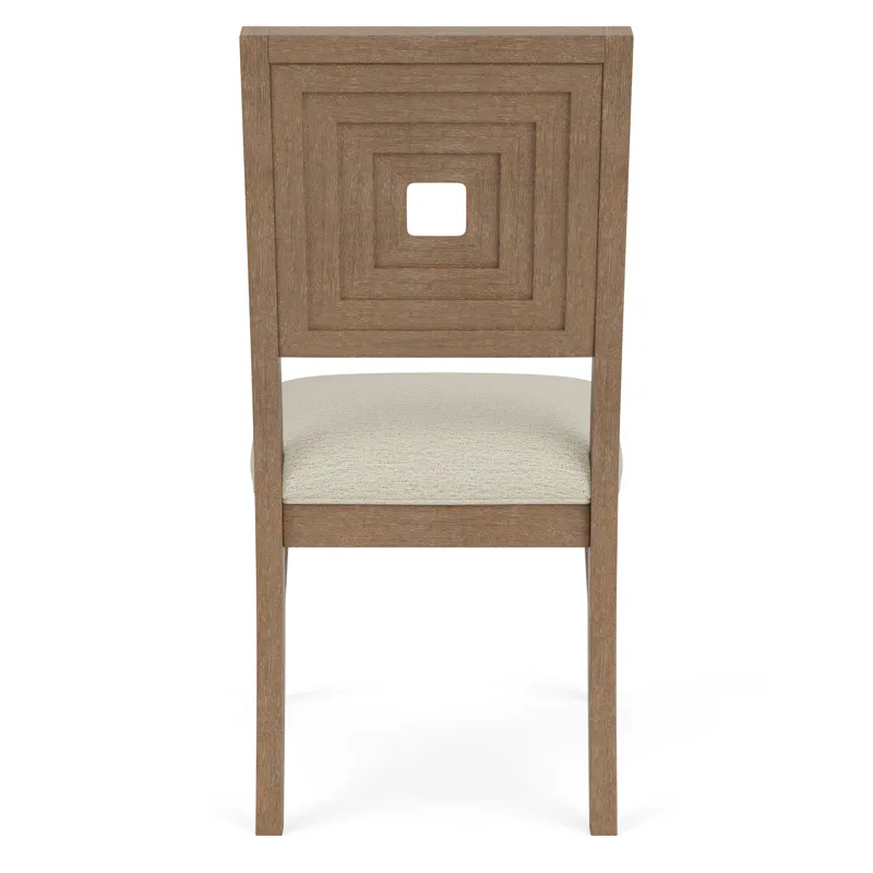 Cascade Casual Mink Upholstered Wood Back Side Chair