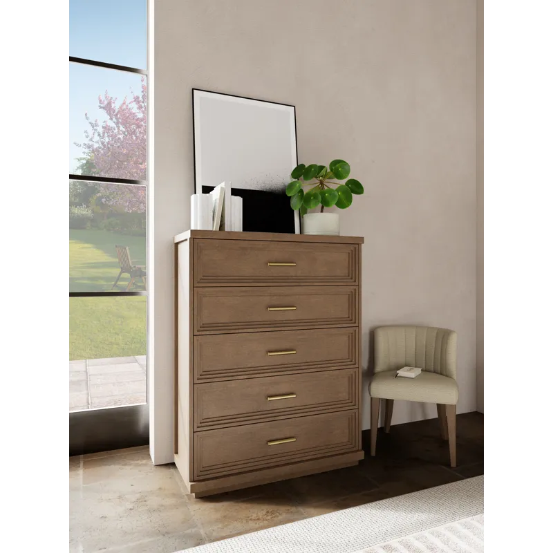 Cascade Casual Mink 5 Drawer Chest