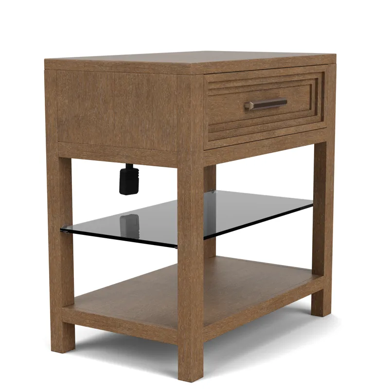 Cascade Casual Mink 1 Drawer Nightstand