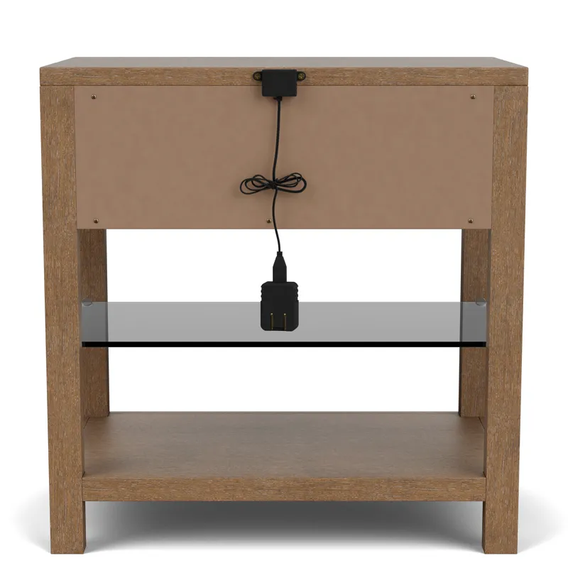 Cascade Casual Mink 1 Drawer Nightstand