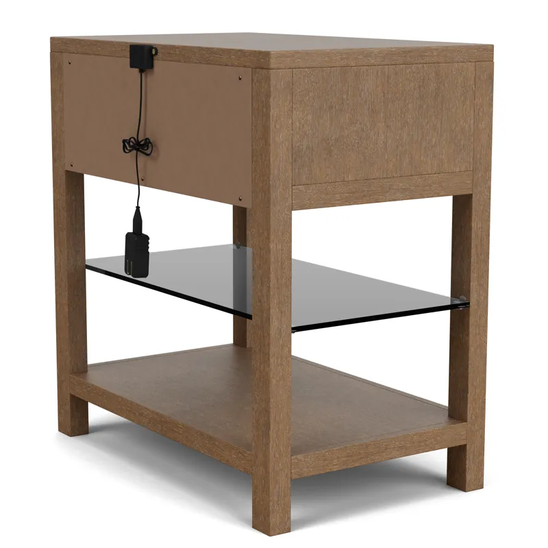 Cascade Casual Mink 1 Drawer Nightstand