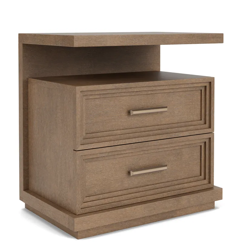 Cascade Casual Mink 2 Drawer Nightstand