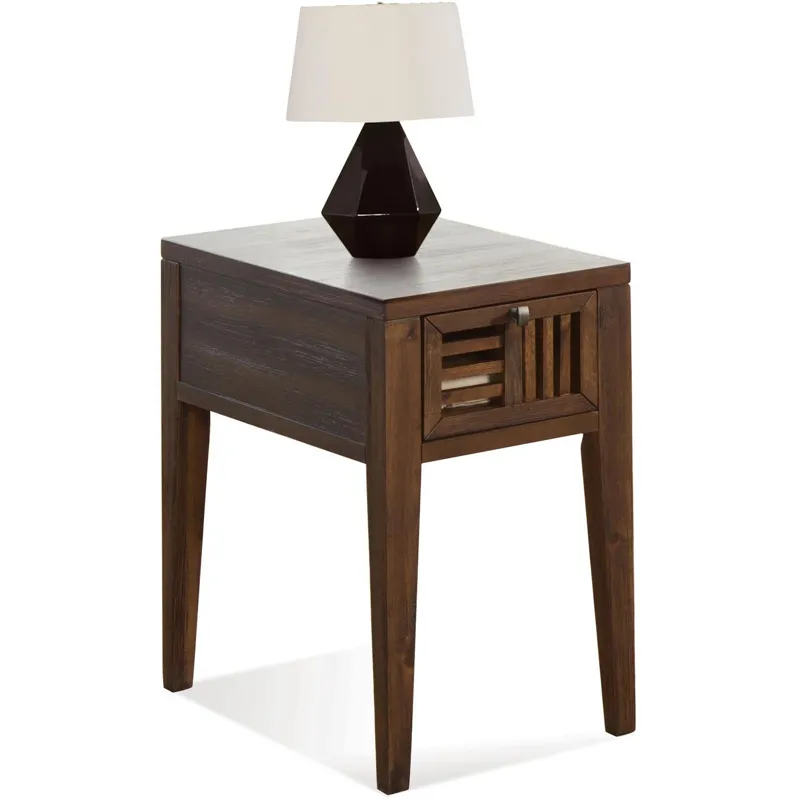 Open Slat Chairside Table