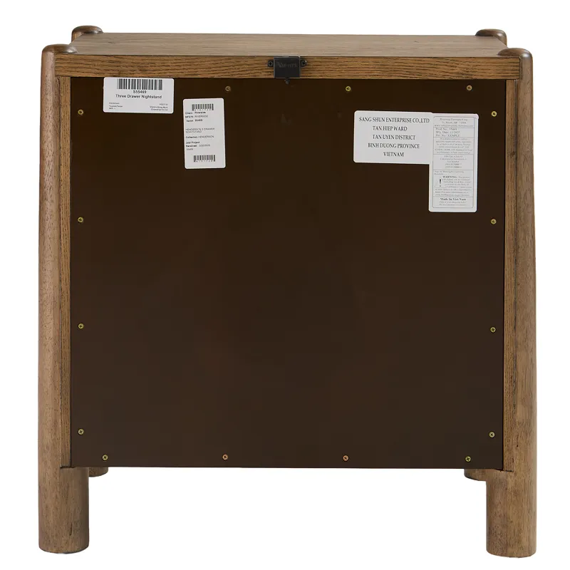 Henderson Three Drawer Nightstand