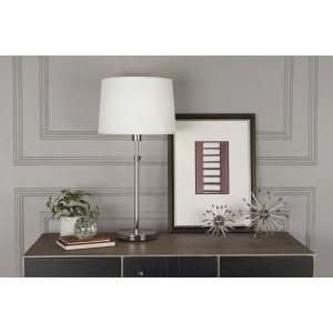 Koleman Table Lamp in Polished Nickel