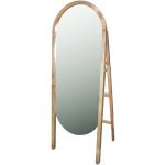 Oval Mirror w/ Wood Stand