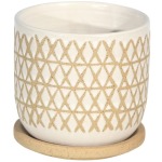 Ceramic 5" Planter w/Saucer - Sand