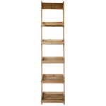 Wood/Metal 77" Ladder Shelf - Brown