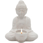 6" Mini Buddha, White