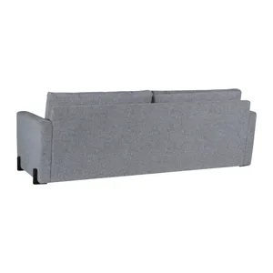 94x39" Modern Chenille Sofa, Gray/brown
